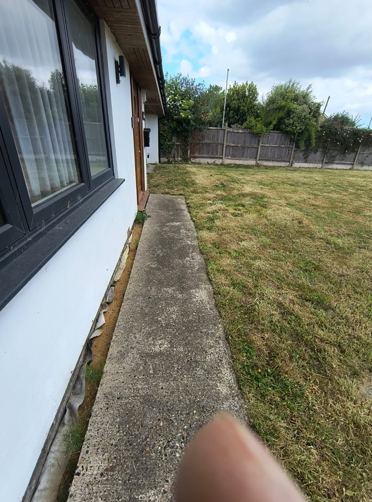 Front garden in Sandwich with cuttings cleared and the surface tidied